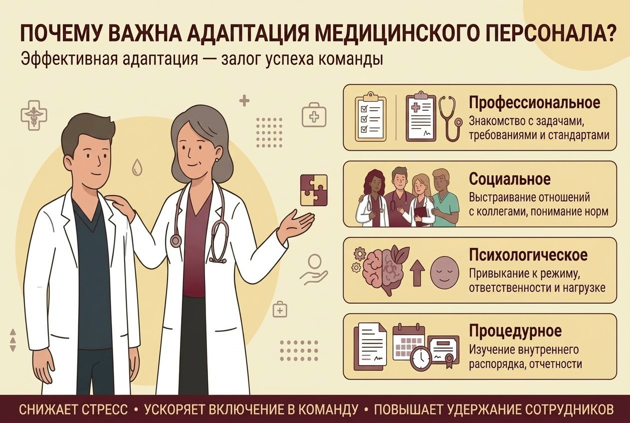 Почему важна адаптация медицинского персонала❓