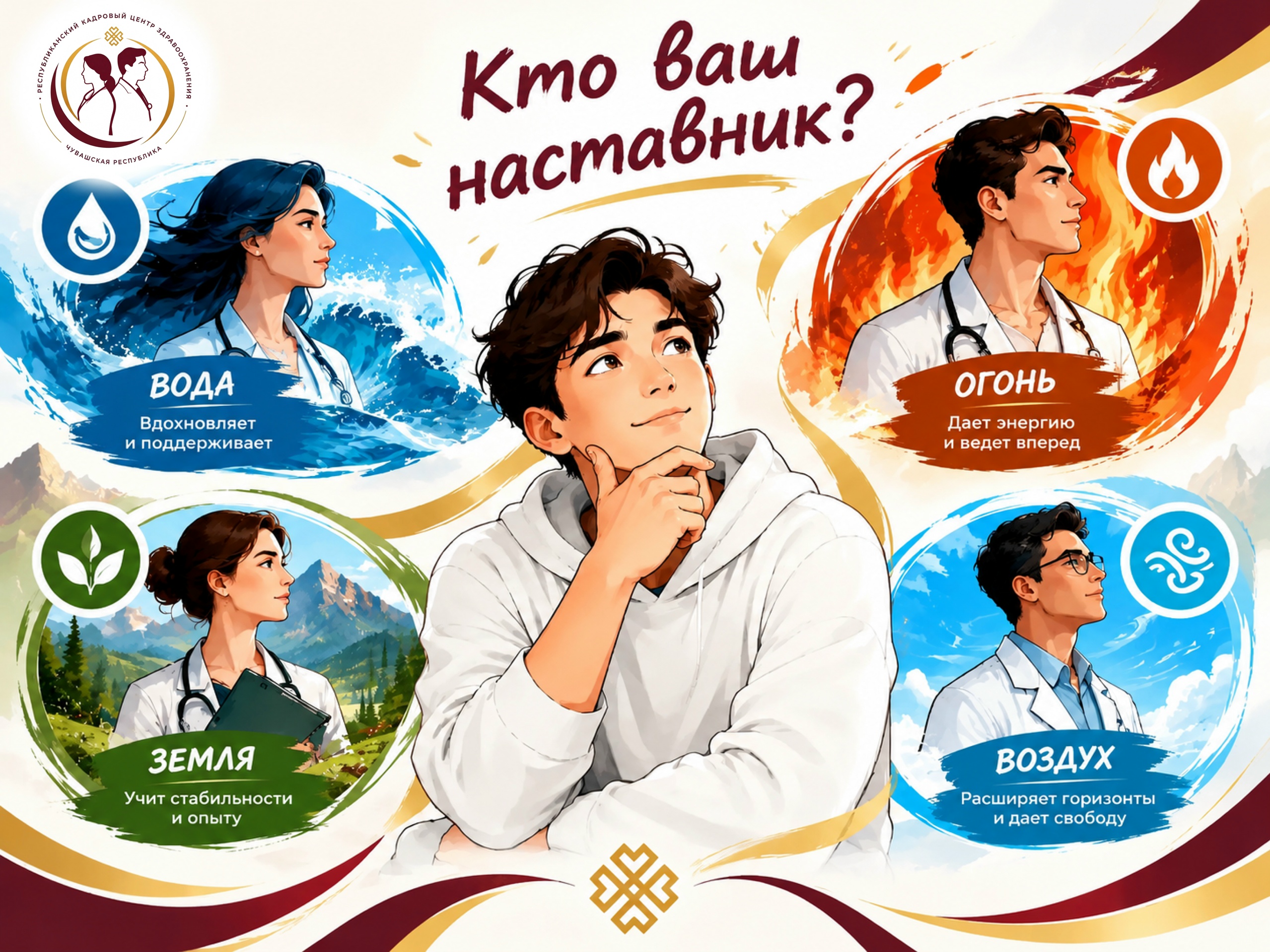 🧭 Кто ваш наставник: Вода, Земля, Огонь или Воздух?